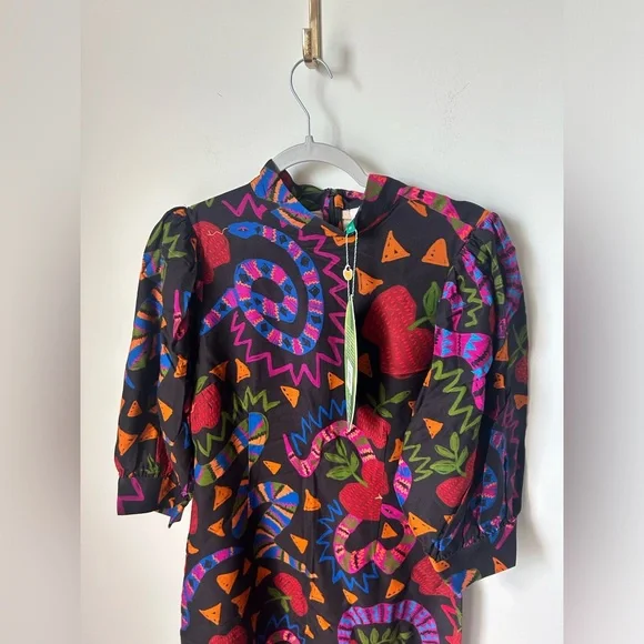 Farm Rio Snake Garden Midi Dress - Picture 3 of 6